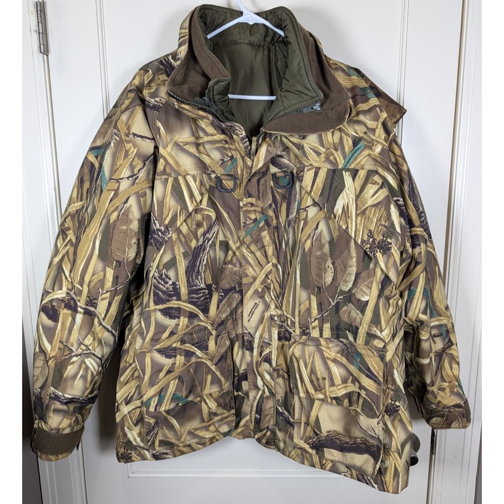 CABELAS For Women 3-in-1 Insulated Camo Hunting Parka Jacket Coat Size: 2XL
